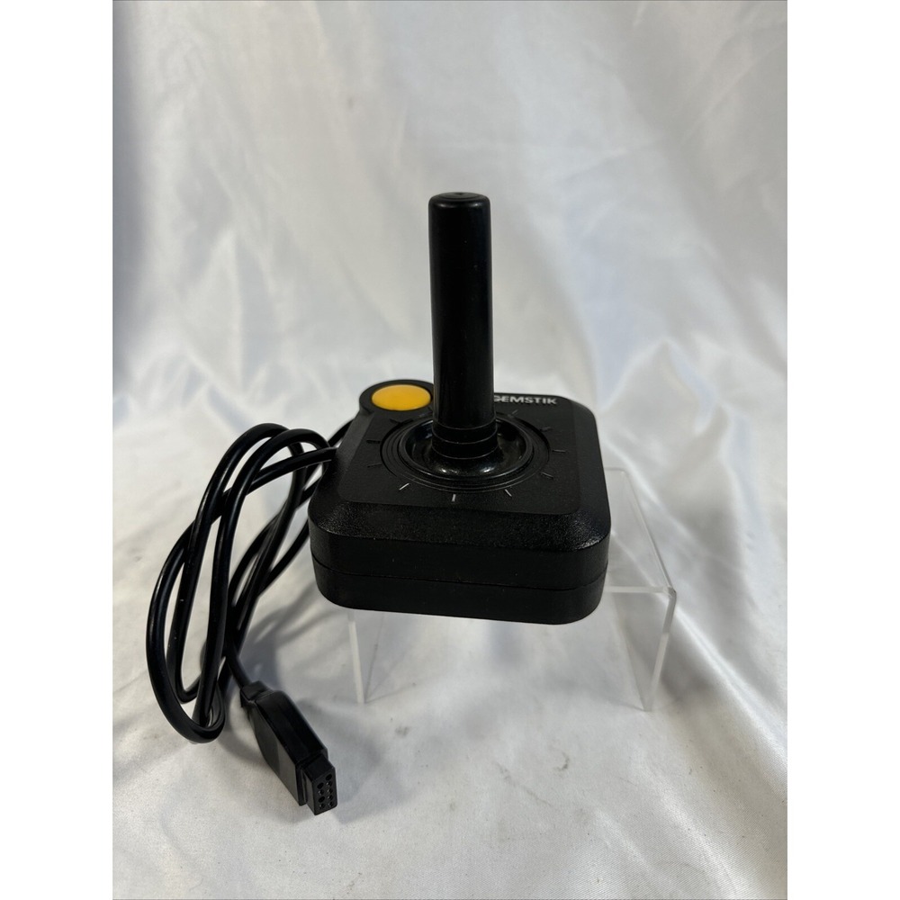 Gemstik Joystick Controller Atari 2600 Console Tested Yellow Button